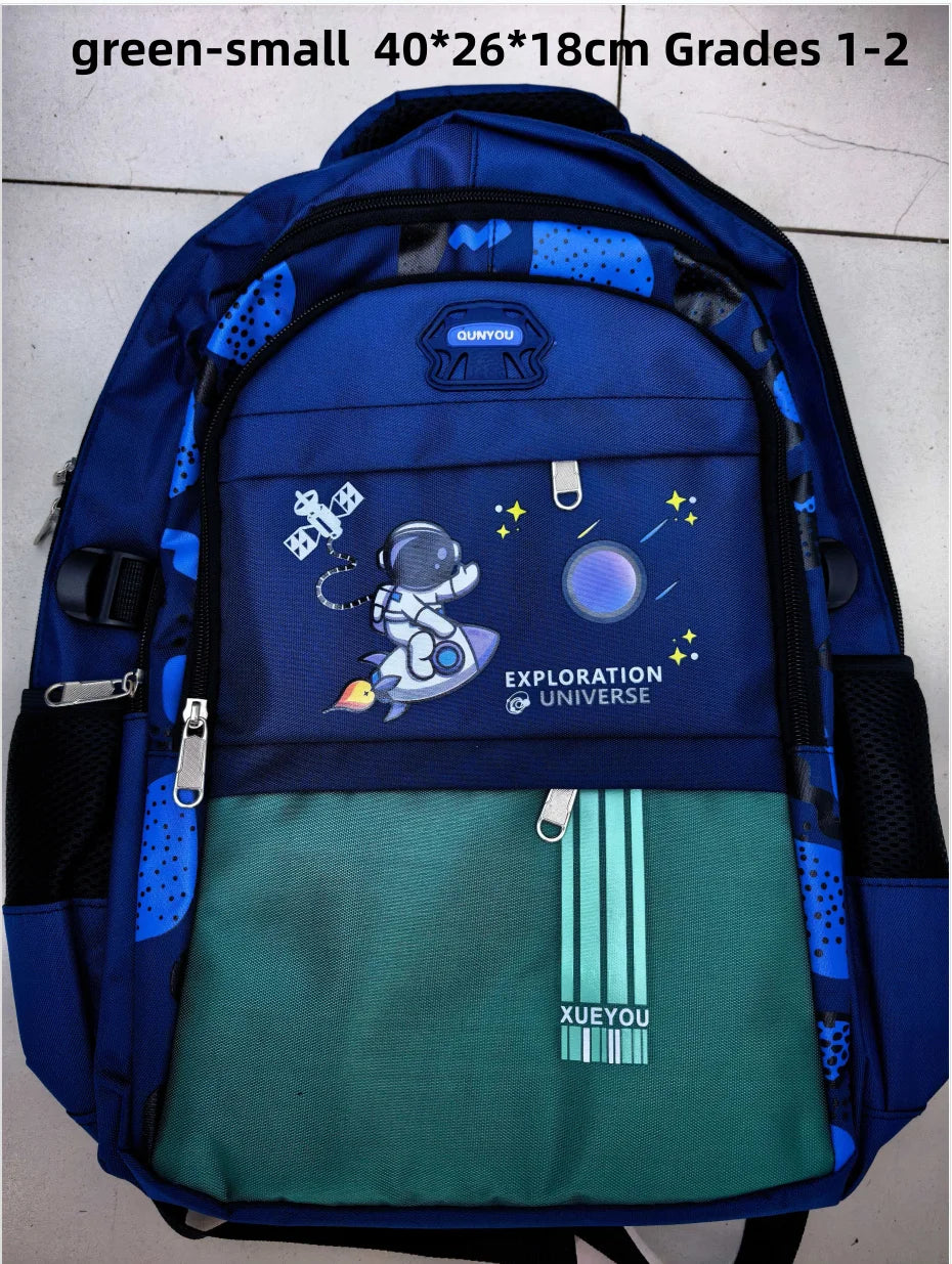 Kids Astronaut Backpack – Waterproof School Bag for Boys Ages 2-16