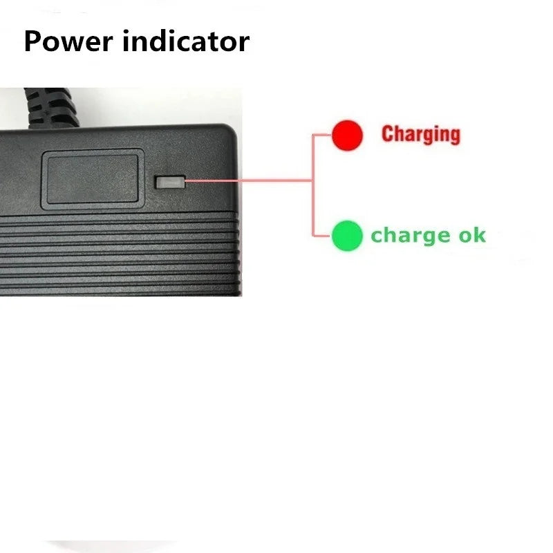 54.6V 3A Lithium Battery Charger – 48V 13S Li-ion Battery Pack Charger with Connectors for Kugoo G1