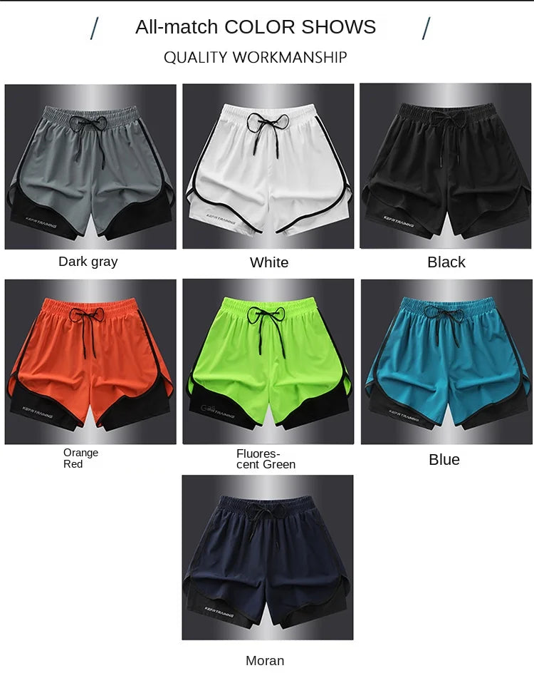 Men's Quick-Dry Running Shorts — Lightweight Athletic Shorts