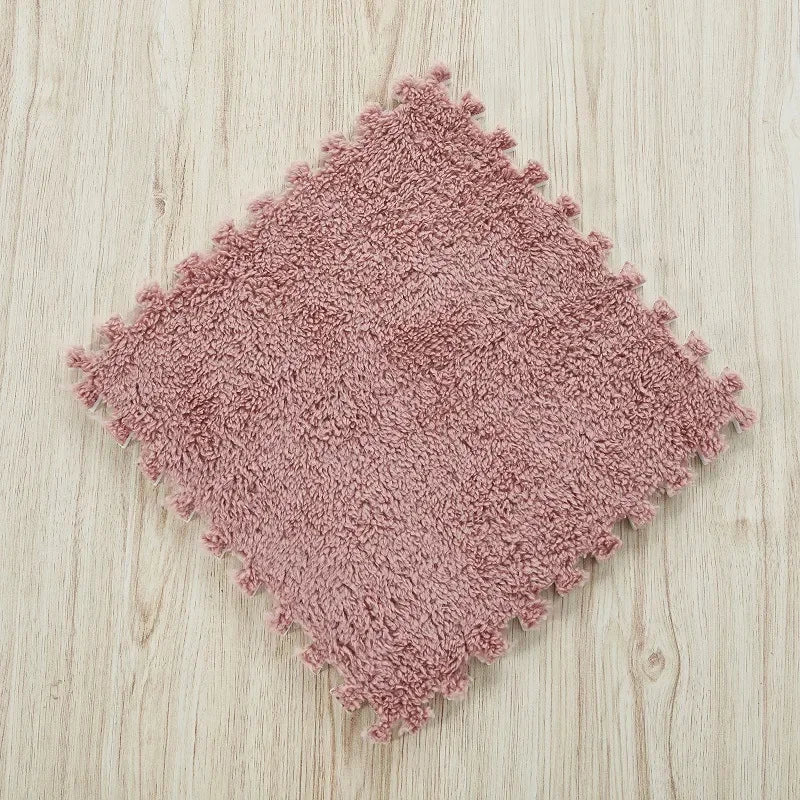 Soft Plush Kids Play Mat – Interlocking Foam Puzzle Carpet Tiles for Children, 10 or 20 Pcs