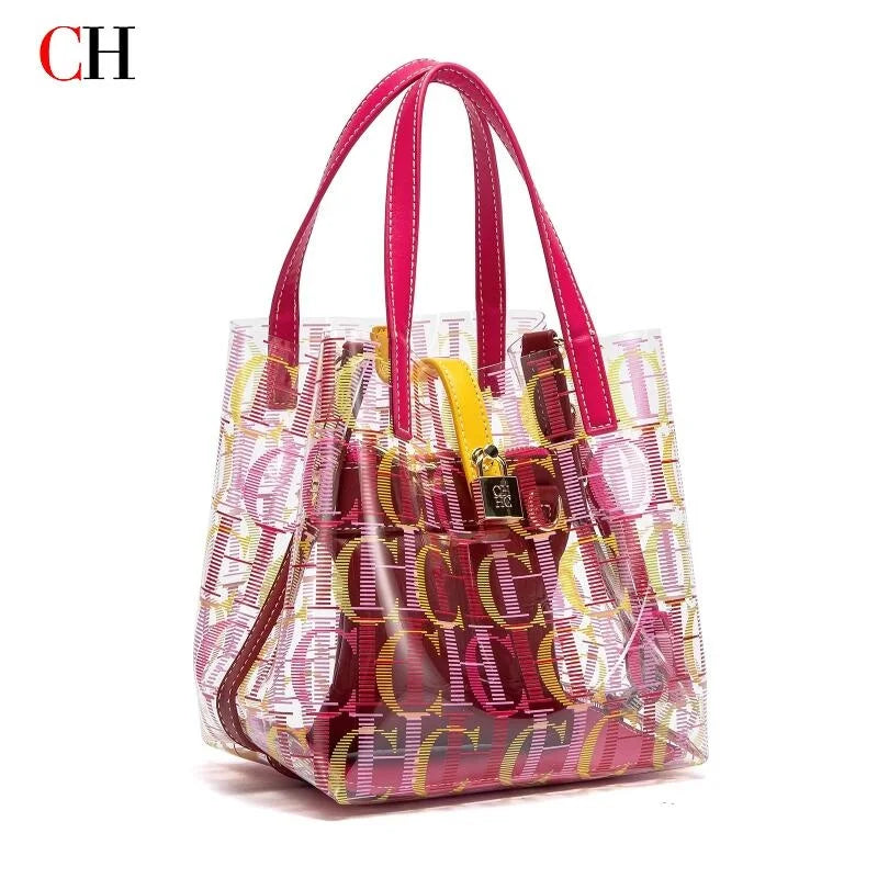 CH Transparent Luxury Shoulder Bag – Creative Personalized Fashion Design Handbag for Women 2026