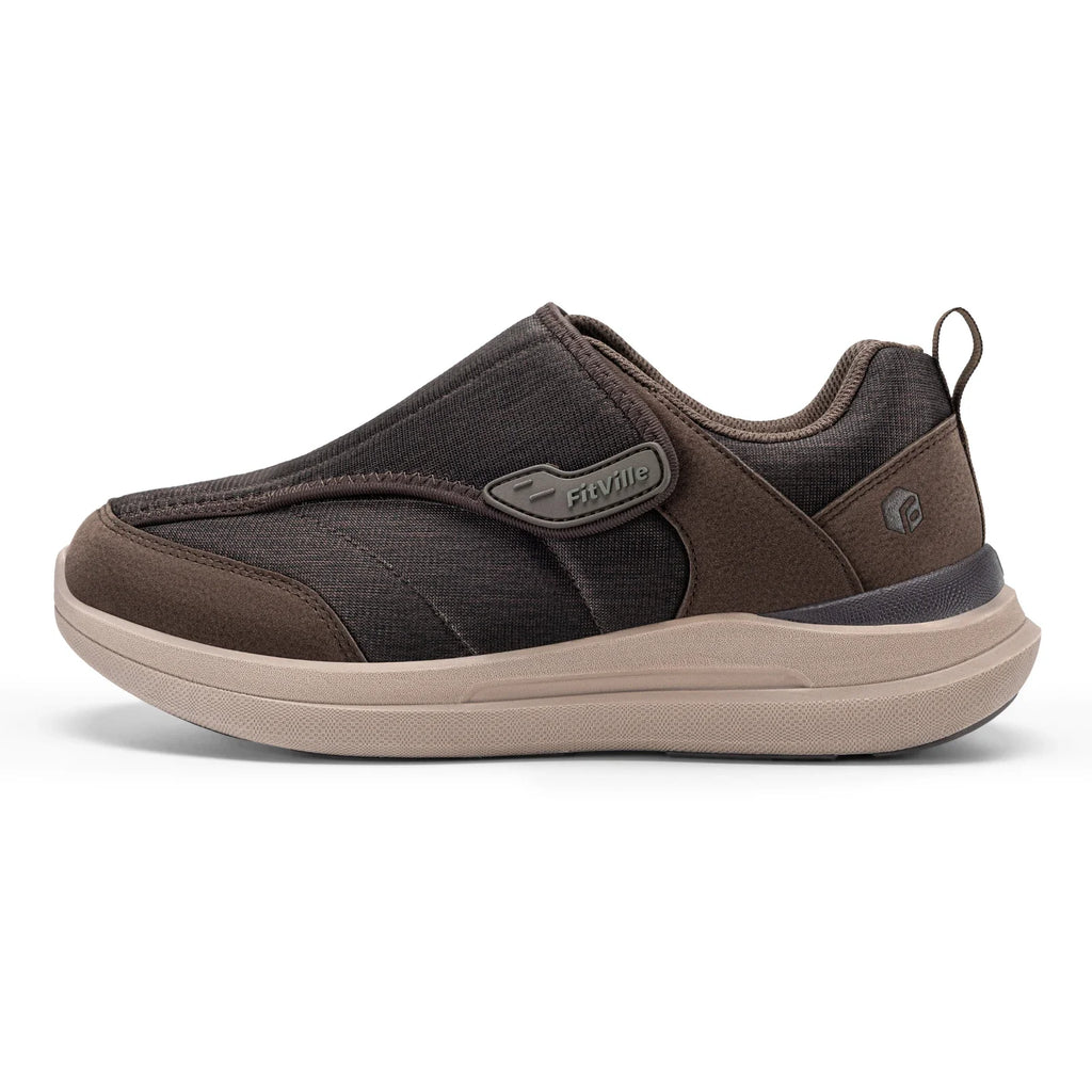 Men's Extra Wide Diabetic Slip-On Shoes – Orthopedic Casual Footwear for Elderly Foot Pain Relief, Neuropathy & Swollen Feet