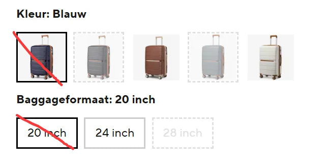 British Traveler PP Luggage – 8 Spinner Wheels & TSA Lock