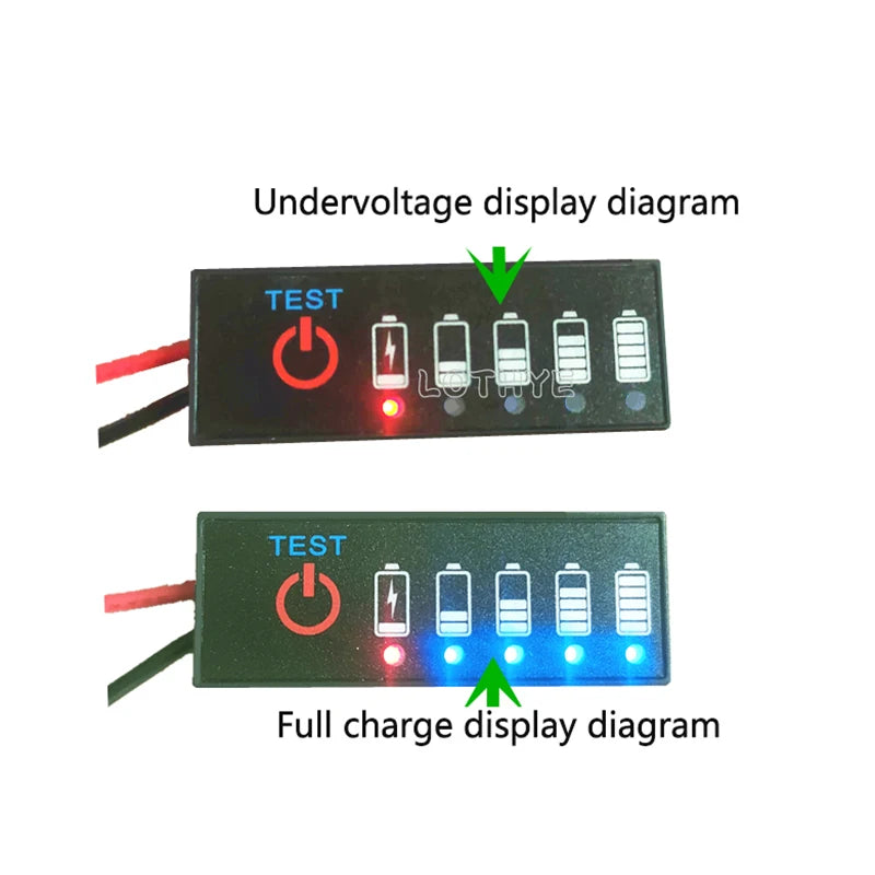 1S–7S Lithium Battery Level Indicator Tester – 18650 Li-ion LiPo Capacity Meter (3.7V–29.4V)