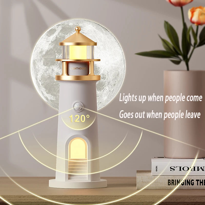 Moon Projection Lamp – Sensor, Remote & Speaker Options