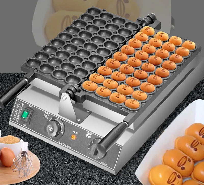 Egg Baby Sponge Cake & Pancake Maker – Oval Waffle Baking Machine, Customizable, Commercial & Home Use