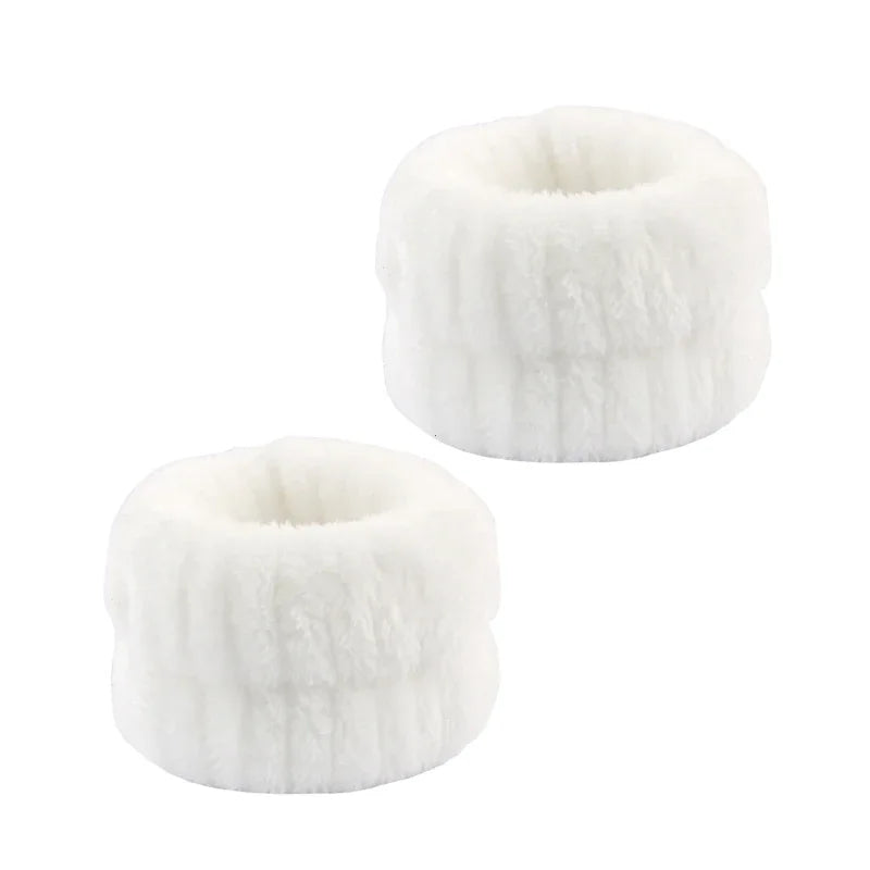 Puffy Spa Headband & Wristbands Set — 3 Pack