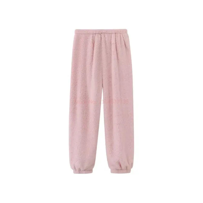 Kawaii Panda Bubu & Dudu Coral Fleece Lovers Pajamas | Cartoon Autumn Winter Sleepwear