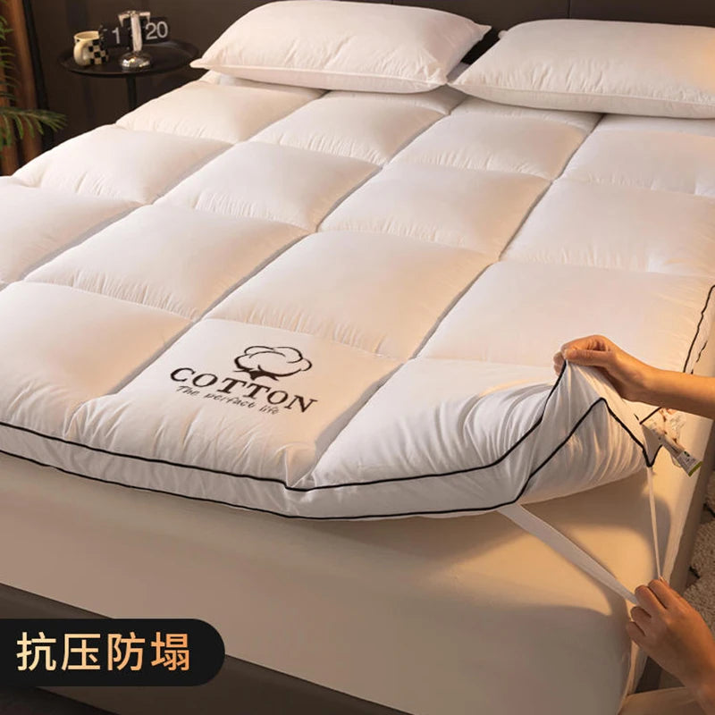Hotel-Grade Thickened Mattress Topper – Soft Cushion for Single & Double Beds, Dorm & Home