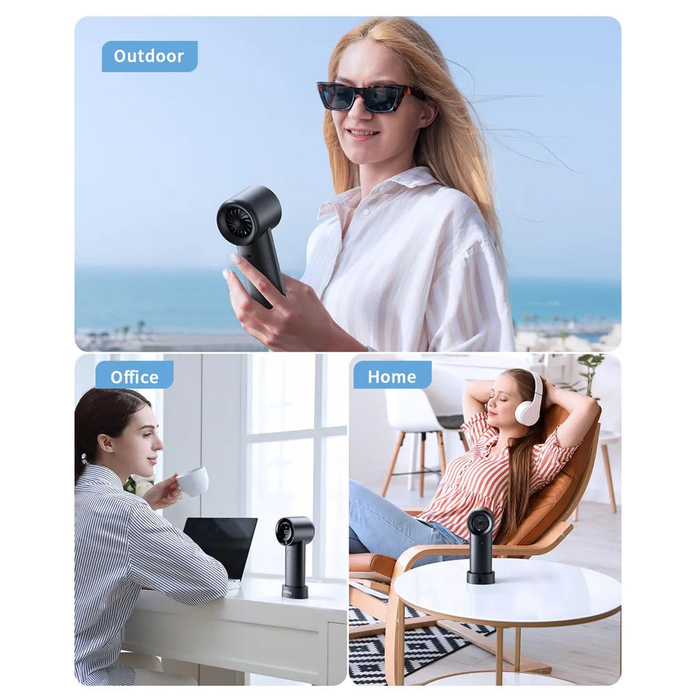 coldSky Portable Handheld Fan — 6000mAh 5-Speed Cooling Fan