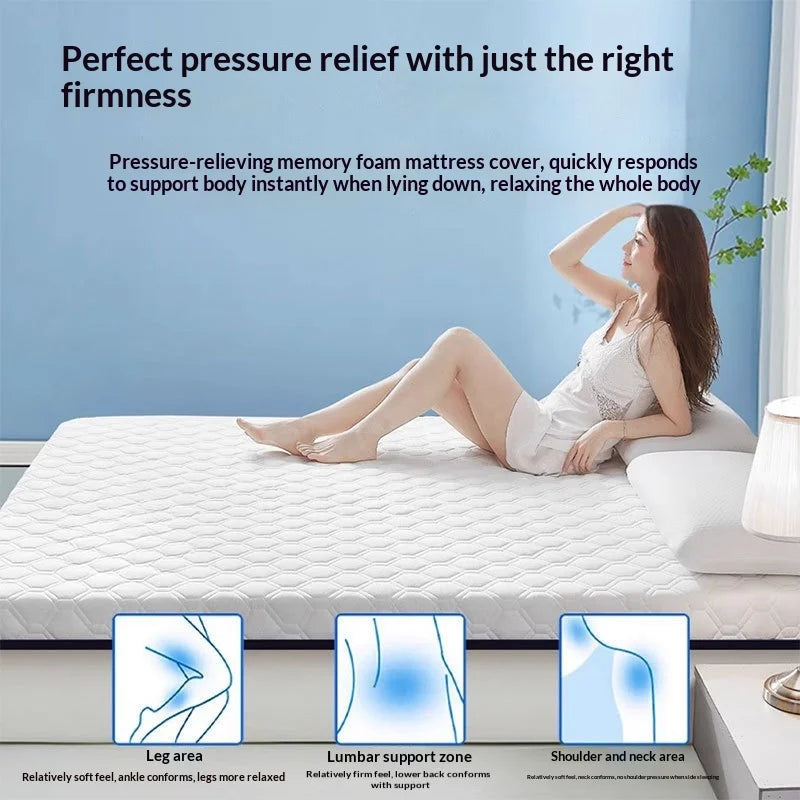 Premium Latex Mattress Topper – Thick Foldable Tatami Futon Pad, Dorm & Home, Multiple Sizes