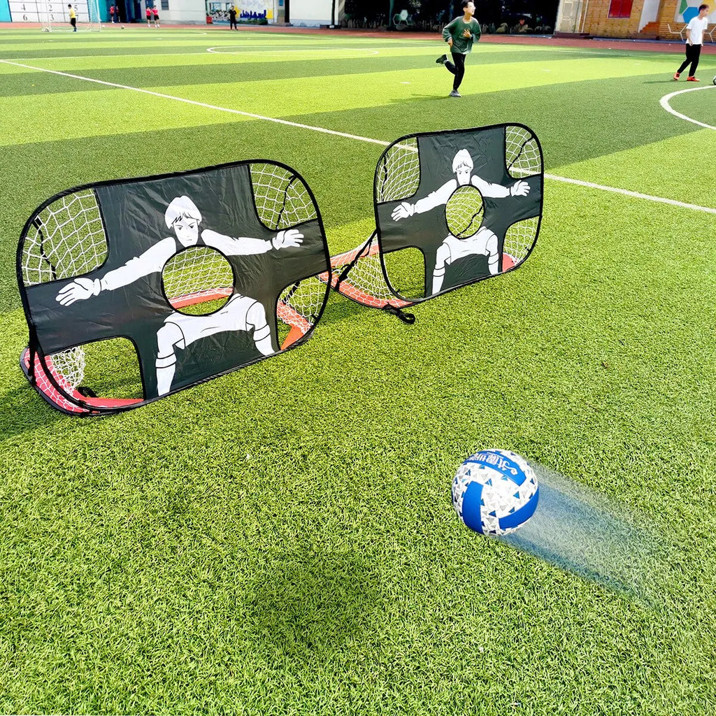 Foldable Football & Soccer Goal – Nylon Target Net for Kids & Adults, Backyard, Playground & Indoor Training