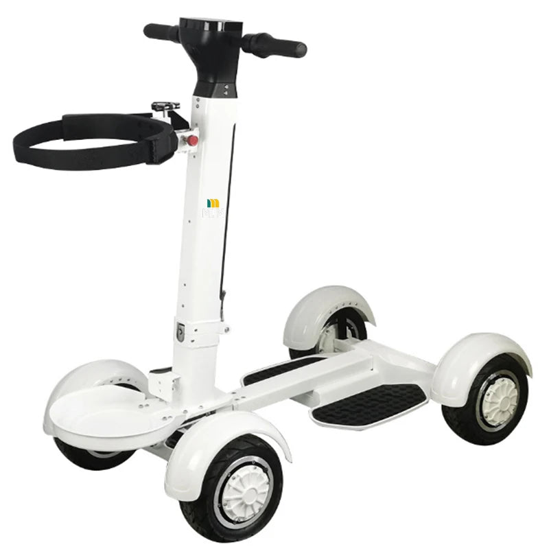 Portable Foldable Electric Golf Cart — 4-Wheel Scooter with Remote Control
