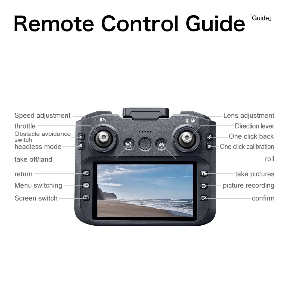GT8 Drone with Dual Camera & Screen Remote