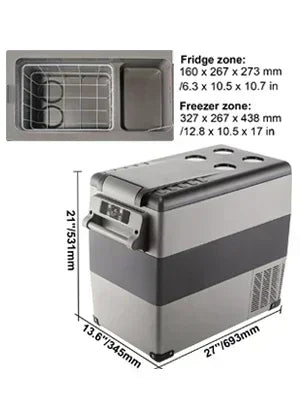 SIHAO Car Refrigerator — 20L 22L 35L 45L 55L Portable Compressor Mini Fridge Freezer DC 110-240V for Camping & Ice Box