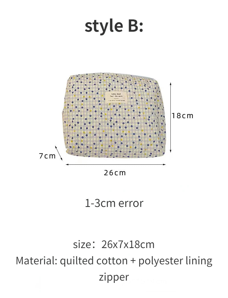 Large Capacity Cosmetic Clutch Bag – Women's Travel Makeup Storage Bag with Zipper