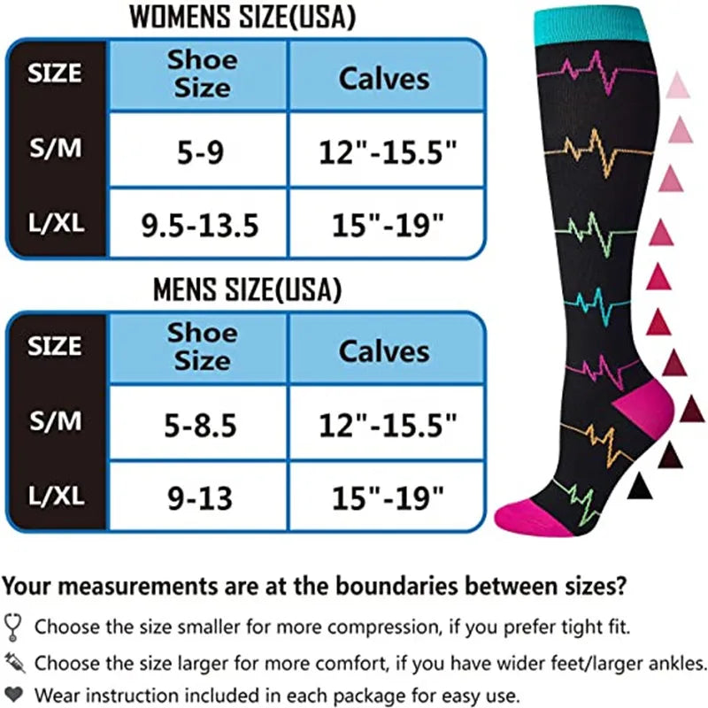 Compression Socks – Medical Grade 20-30mmHg for Varicose Veins, Diabetes & Running (58 Styles)