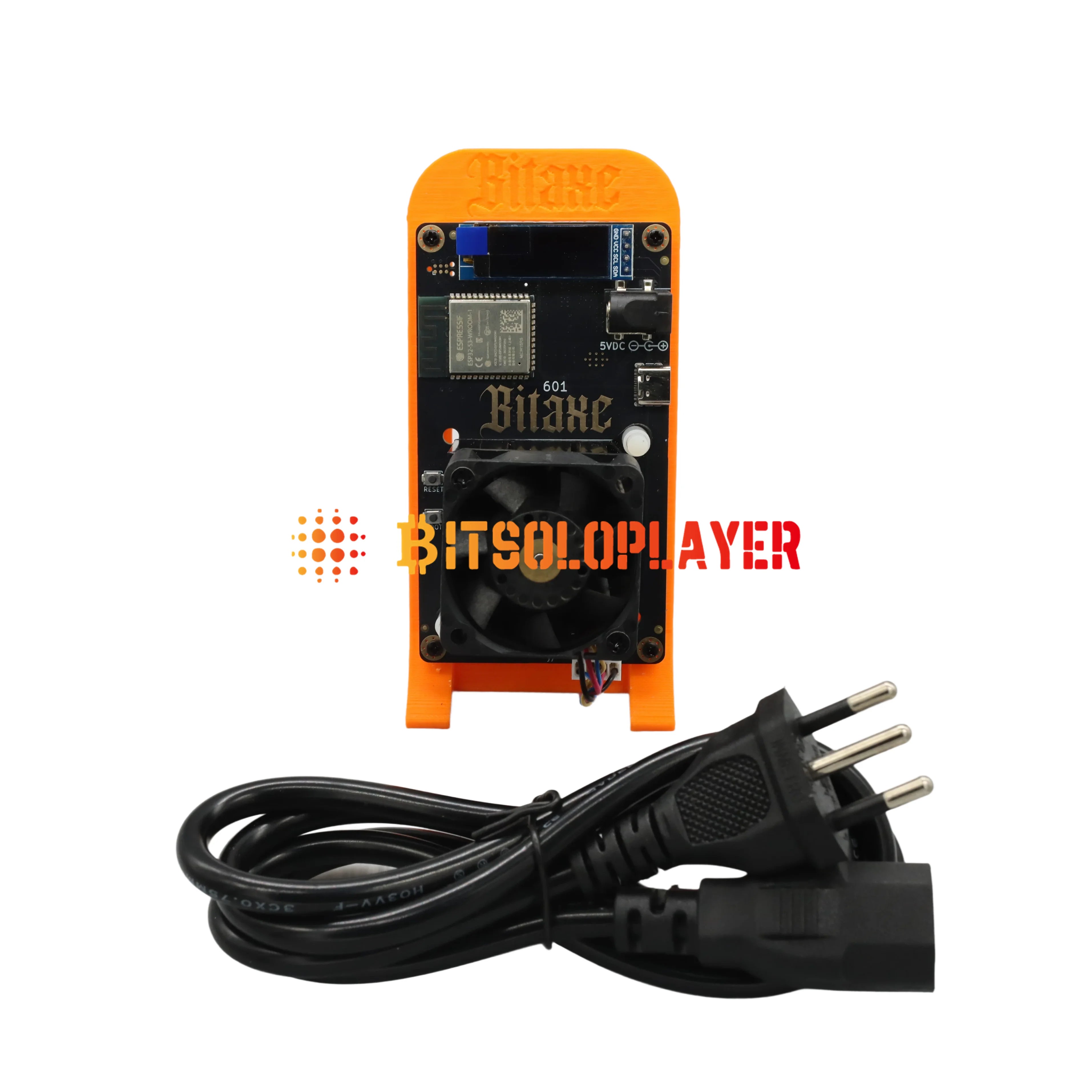 Bitaxe Gamma 601 Bitcoin Solo Miner — 1.5TH/s 25W Open Source with Power Supply
