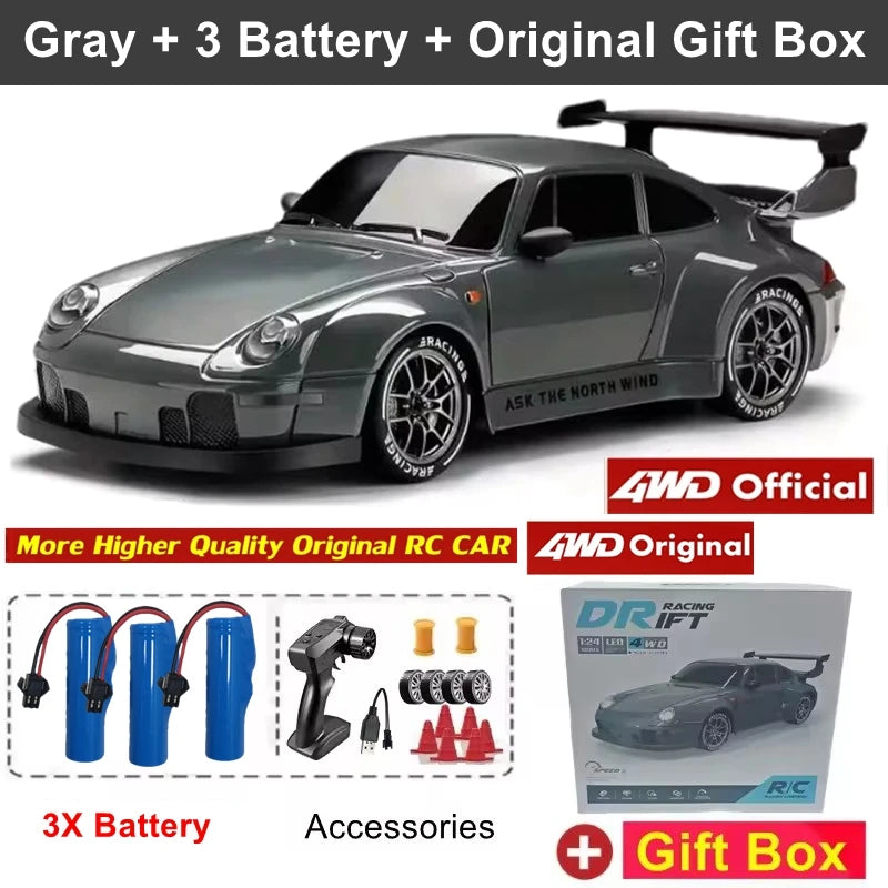 1:24 Scale 4WD RC Drift Car – High Speed Mini Remote Control Racing Car 2.4G