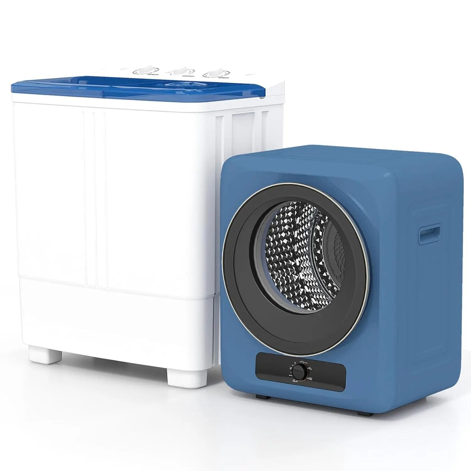 Portable Washer and Dryer Combo, 20 Lbs Twin Tub Washing Machine, 1.5 Cu.Ft Compact Clothes Dryer, Portable Washing, Customized
