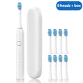 Sonic Electric Toothbrush – 40K VPM, 6 Modes, 8 Brush Heads, Smart Timer, Type-C Rechargeable