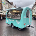 Small Stainless Steel Food Cart – Customizable Street Ice Cart for Restaurant & Bakery