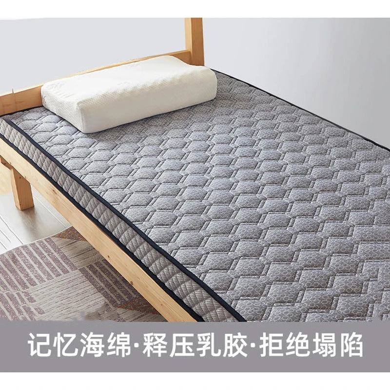 Latex Memory Cotton Mattress Cushion – Children & Home Tatami Mat, Custom Single 90x190cm, Dorm