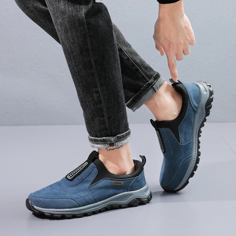 Men's Mesh-Lined Slip-On Casual Sneakers