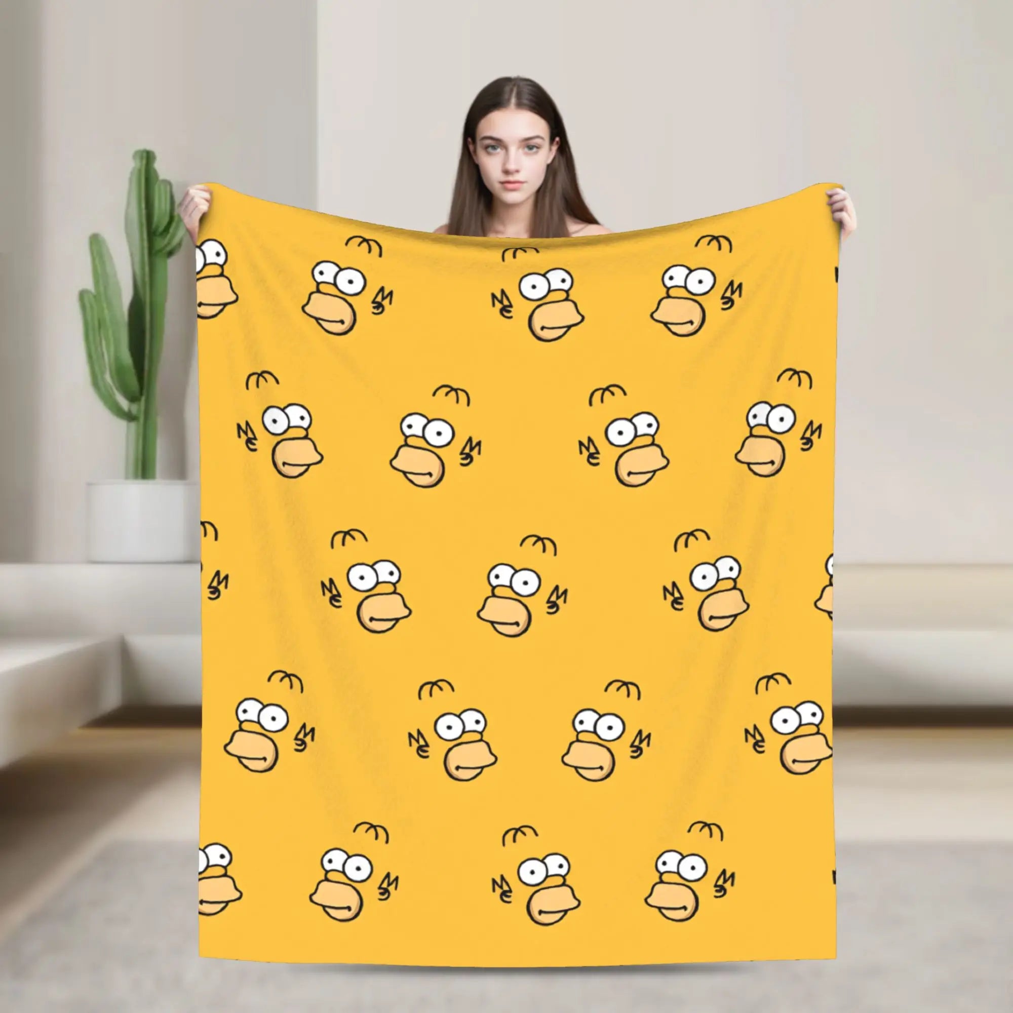 Simpsons Character Super Soft Plush Throw Blanket – Flannel Fleece Bedspread