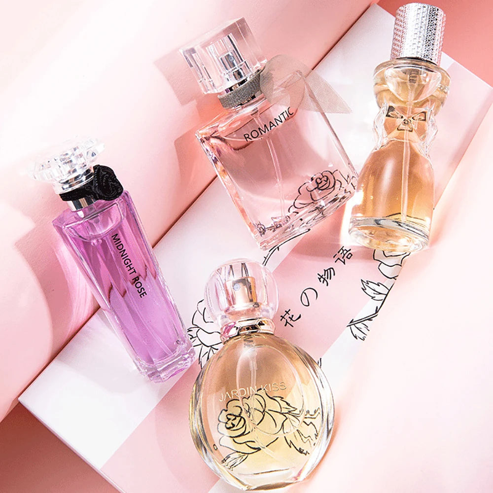 Women’s Floral Pheromone Fragrance Gift Box Set 105ml – 4-Piece Feminine Charm Spray Collection