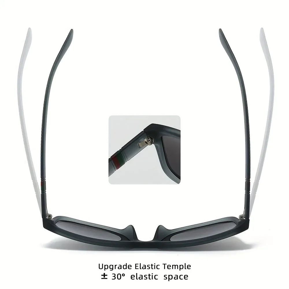 Polarized Fashion Sunglasses — UV Protection Square Frame for Men & Women