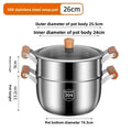 Stainless Steel Soup Pot – Glass Lid & Side Handles