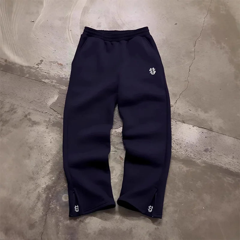 Y2K High Street Drawstring Sweatpants — Hip-Hop Rap Casual Trousers Unisex