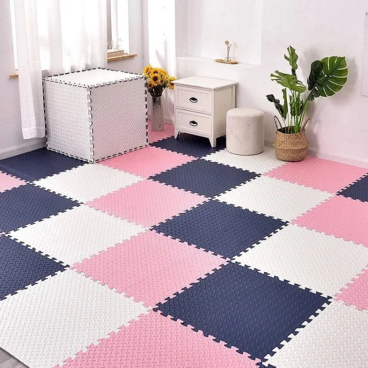 EVA Foam Baby Puzzle Play Mat – 8-16 Piece Kids Floor Carpet & Educational Toy, 30x1cm Tiles