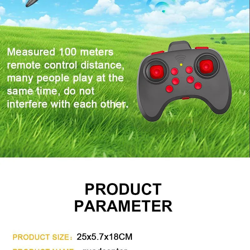 2.4G RC Stunt Foam Helicopter Jet Plane with Gyroscope & LED Light – Indoor Outdoor Toy