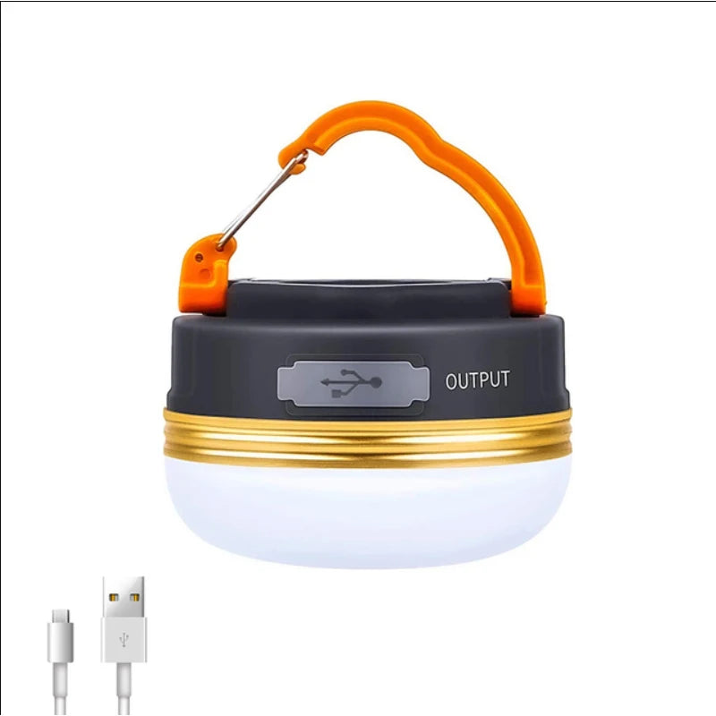 10W USB Rechargeable Camping Lantern – 1200mAh Portable Hanging Tent Light for Hiking & Outdoor Use