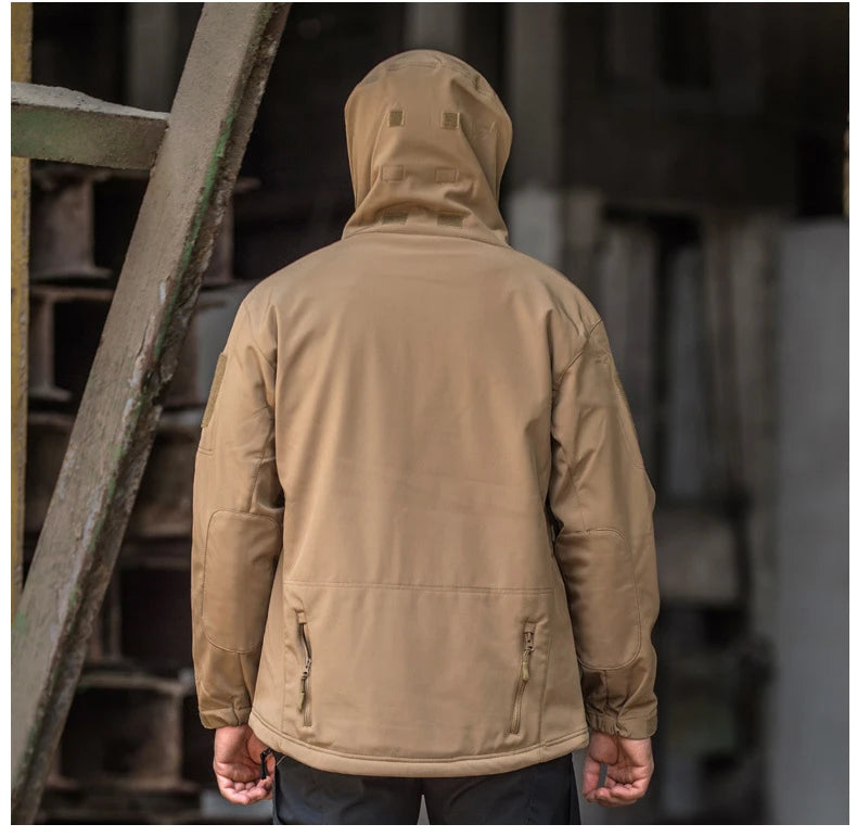 Men's Military Shark Skin Tactical Bomber Jacket — Outdoor Windproof Flight Jacket