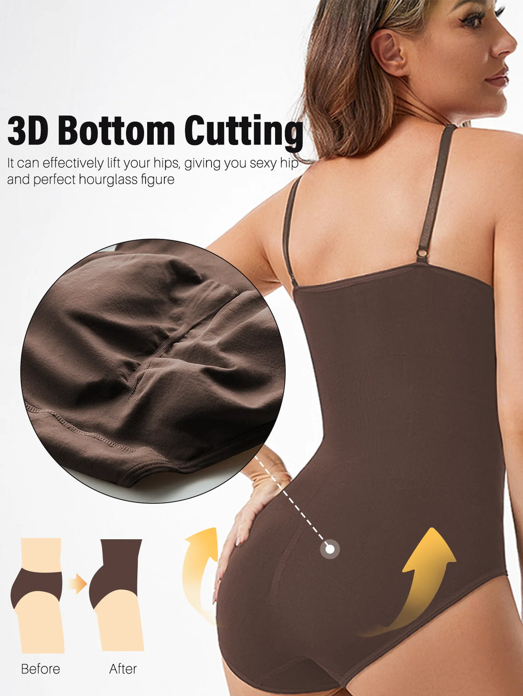 Seamless Slimming Open-Crotch Bodysuit Shapewear — Butt Lifting & Tummy Control
