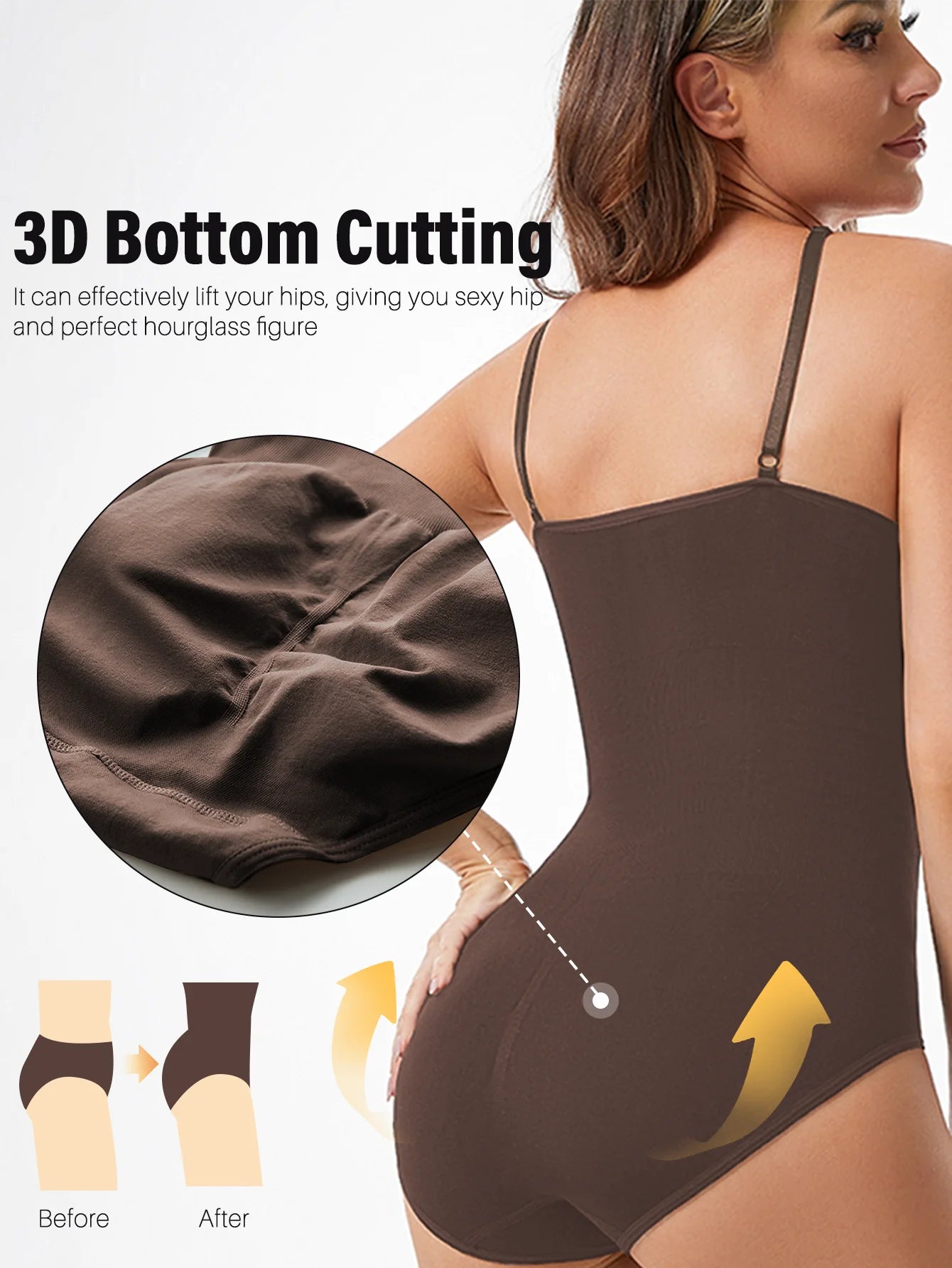 Seamless Slimming Open-Crotch Bodysuit Shapewear — Butt Lifting & Tummy Control