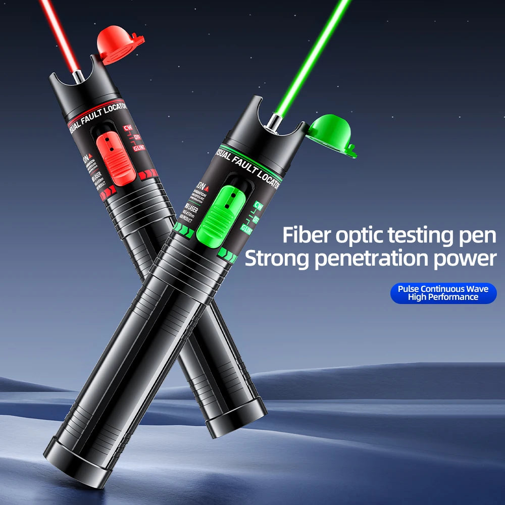 Rechargeable Green VFL Fiber Optic Tester – 15mW to 100mW Visual Fault Locator Pen