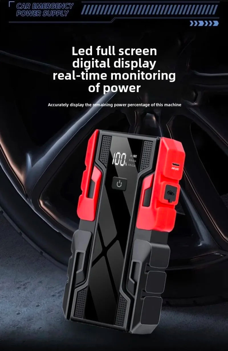 12V Portable Jump Starter – USB Power & Multi-Mode LED