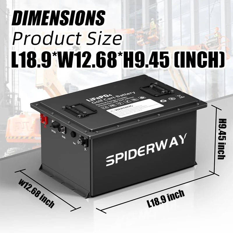 48V 105Ah LiFePO4 Battery for Ryobi Riding Lawn Mower – 6000+ Cycles, IP67, 12-Year Warranty