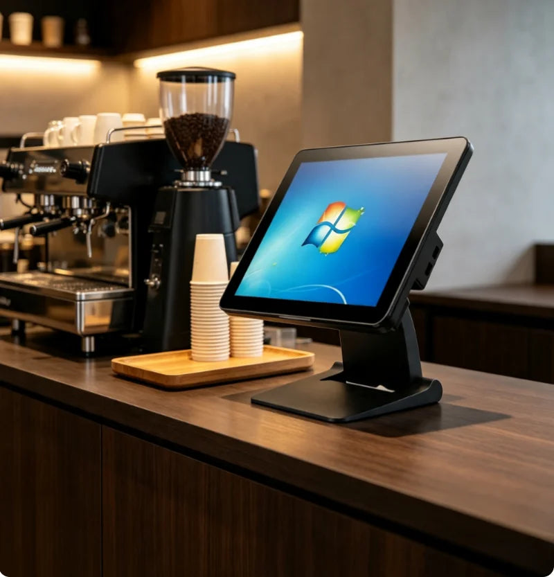15.6" Touch Screen POS Terminal All-in-One PC – Intel i3/i5, 8GB RAM, Windows 10
