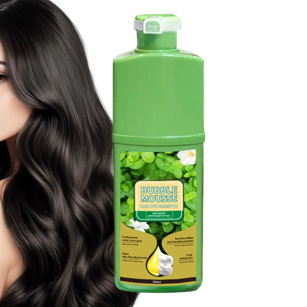 Natural Plant Herbal Hair Dye Shampoo 5 Minutes Change Hair Color Non-irritating Repairs Gray White Hair Care Products Women Men