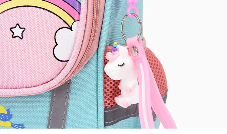 Unicorn School Backpack – Kids Canvas Bag & Size Options