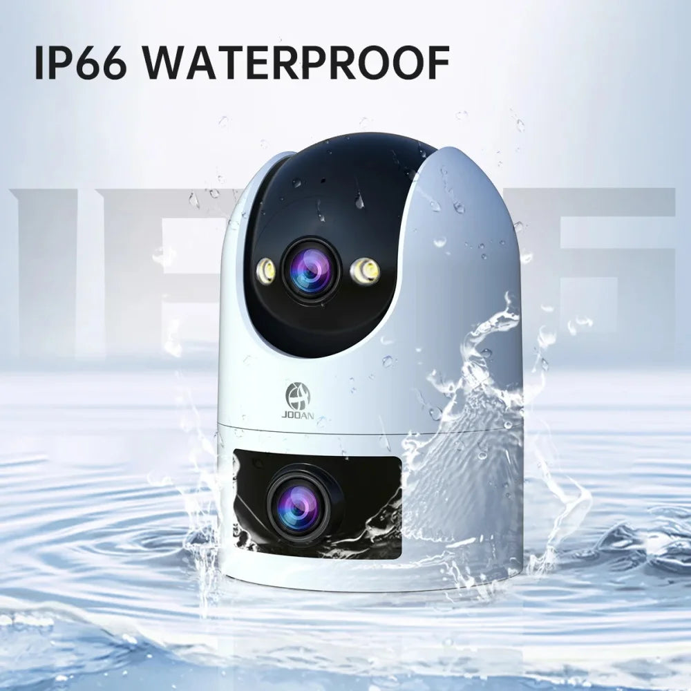 JOOAN Dual-Lens Wi-Fi Security Camera with Motion Alerts
