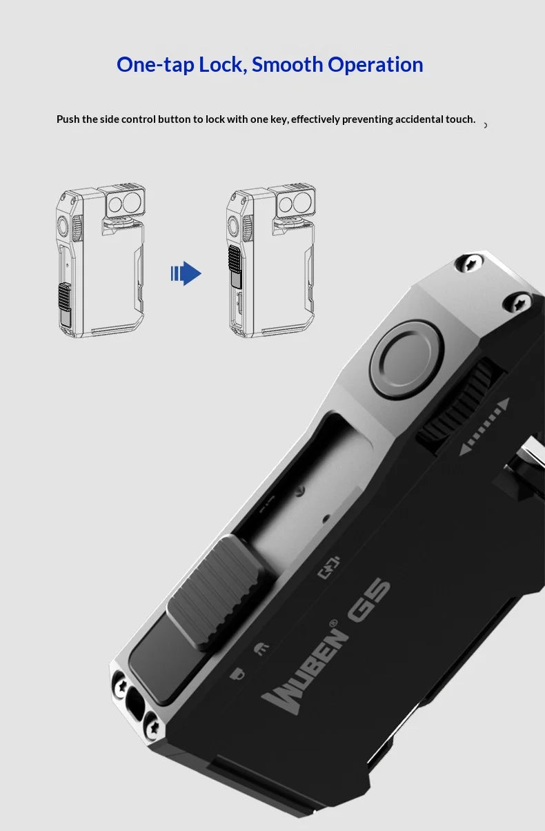 WUBEN G5 Premium EDC Flashlight – 400 Lumens, RGB, Titanium Alloy & Collector Edition Variants