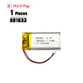 3.7V LiPo Rechargeable Battery – PH2.0 Plug for GPS, Bluetooth Speaker, PS4, Humidifier & MP3/MP4
