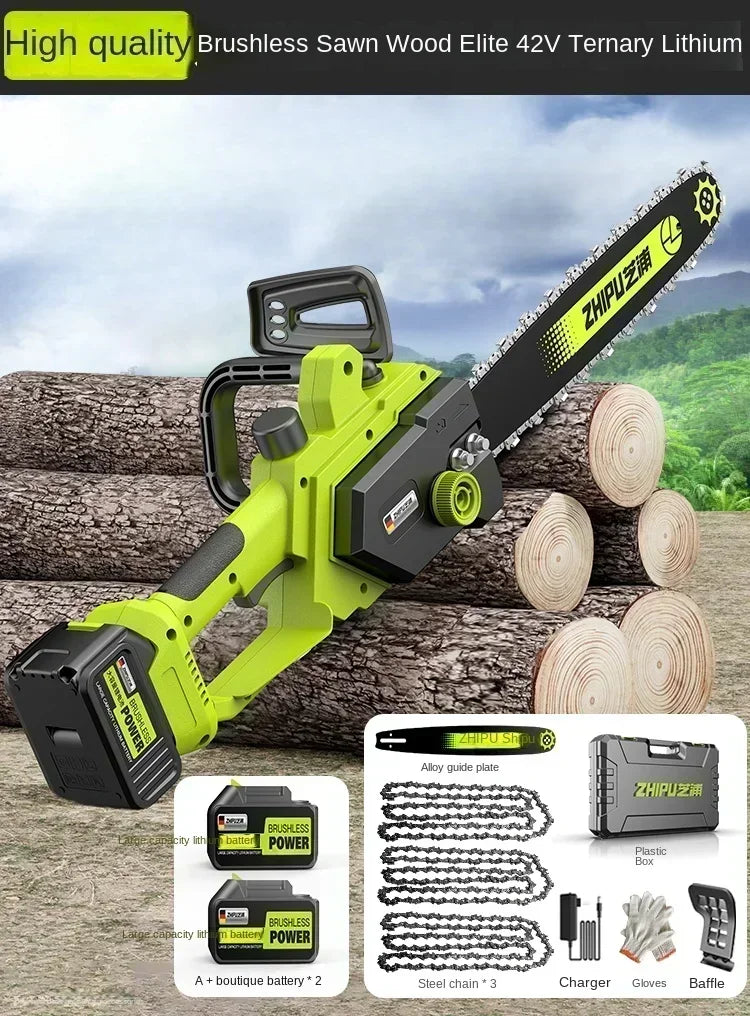 Portable Handheld Electric Saw — Cordless Mini Chainsaw for Wood Cutting