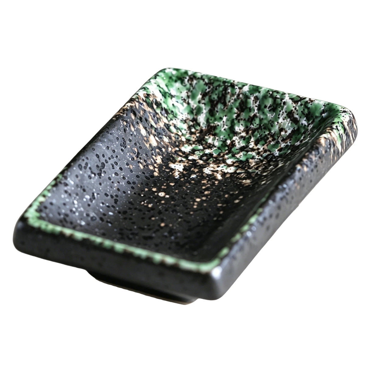 Ceramic Soy Sauce Dish – Japanese-Style Rectangular Bowl